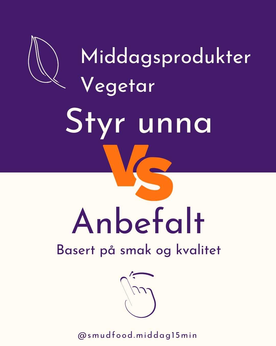 styr unna anbefalt vegetarprodukter (1)