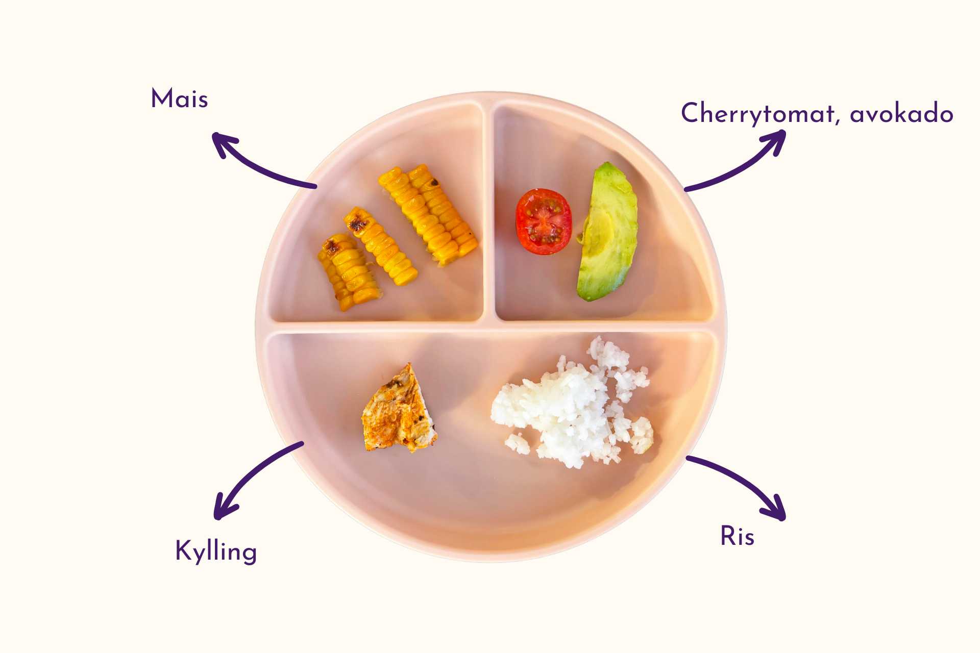 Barnevennlig Mexican street corn kylling bowl