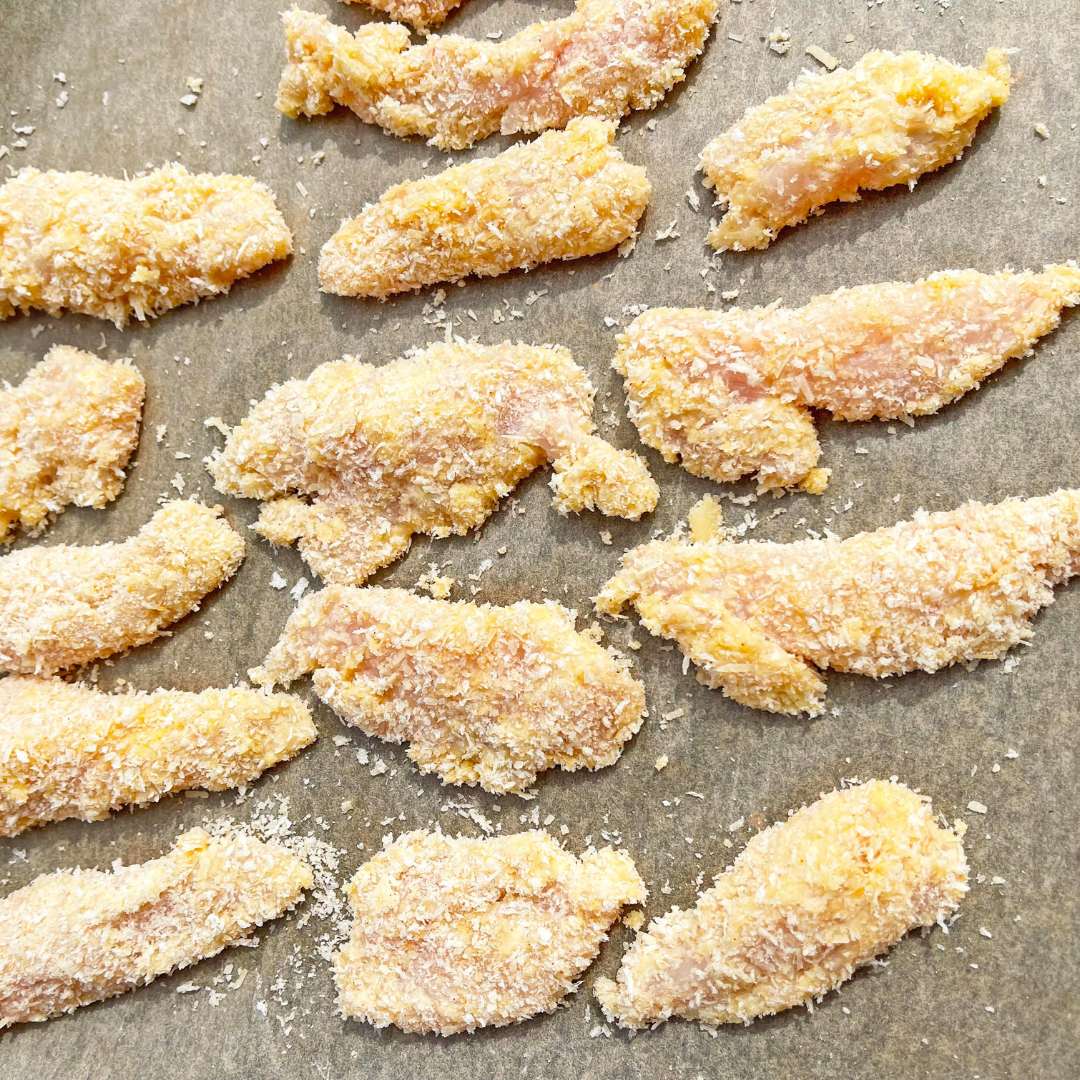Hjemmelaget chicken fingers kyllingstrips fryserprepp smudfood