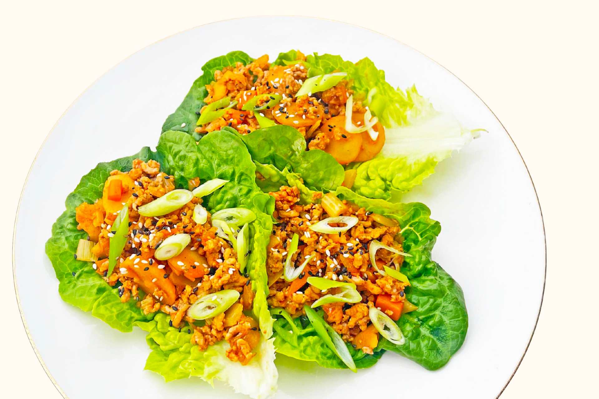 Korean lettuce cups (skjulte grønnsaker)