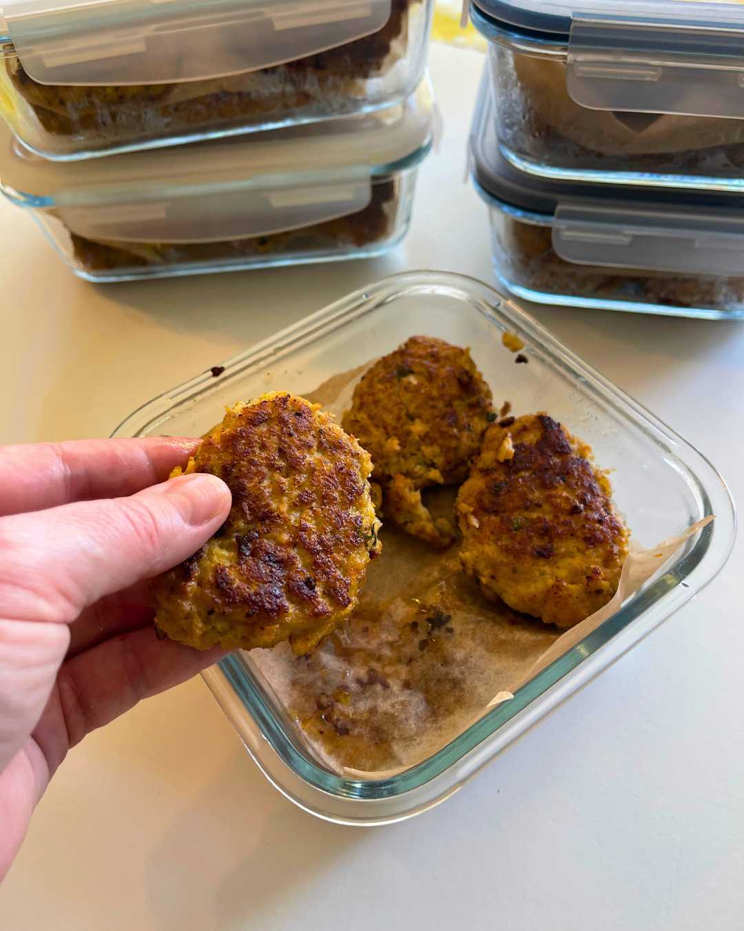 hjemmelaget Kjøttkaker (skjulte grønnsaker) fryserprepp smudfood matprepp ferdigmat