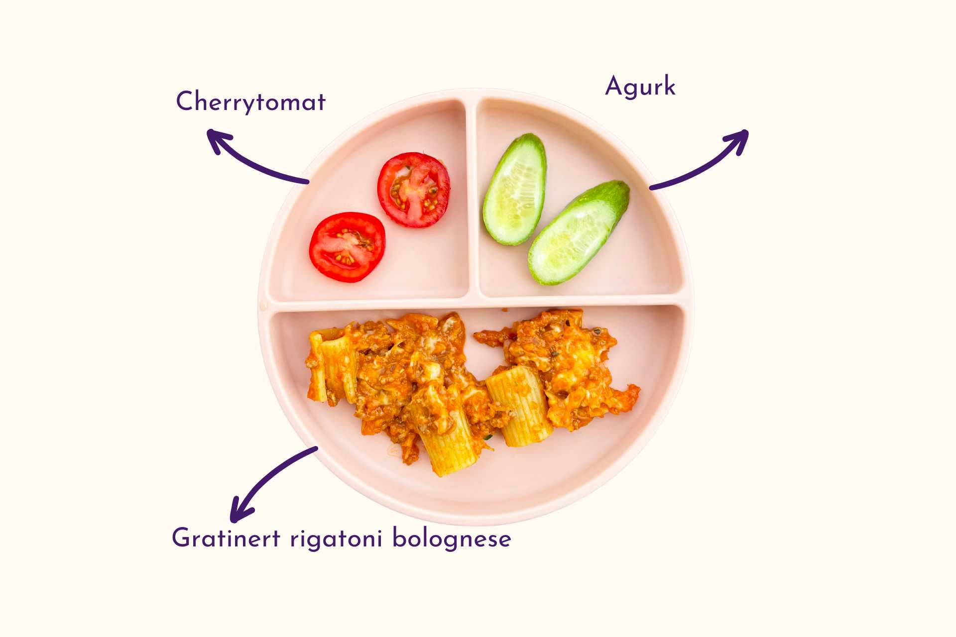 Barnevennlig Rigatoni bolognese - della Nonna Facchini
