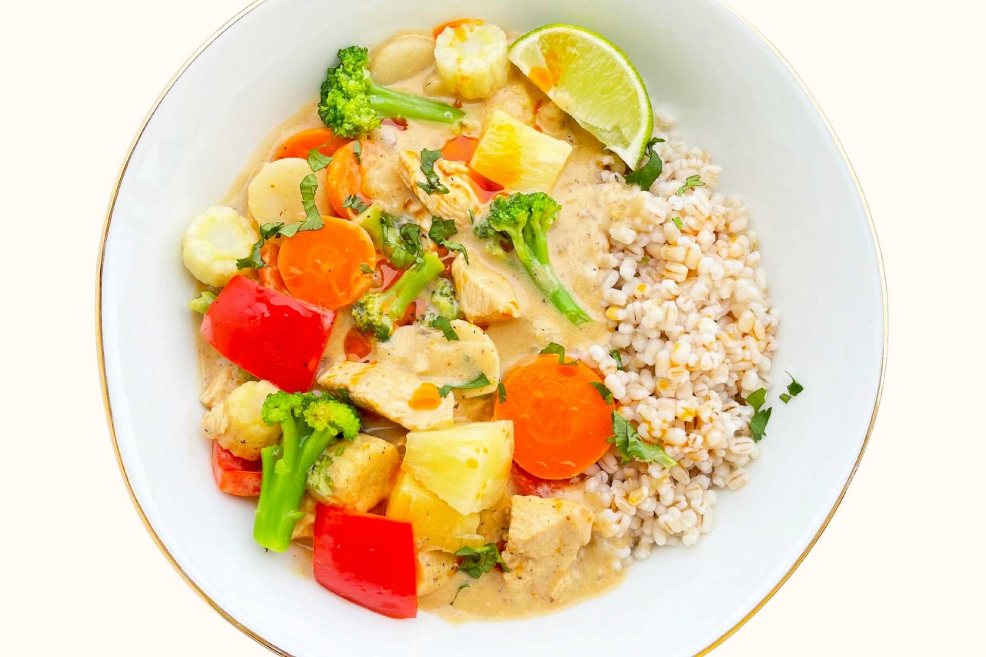 Klin kokos ananascurry m_ kylling