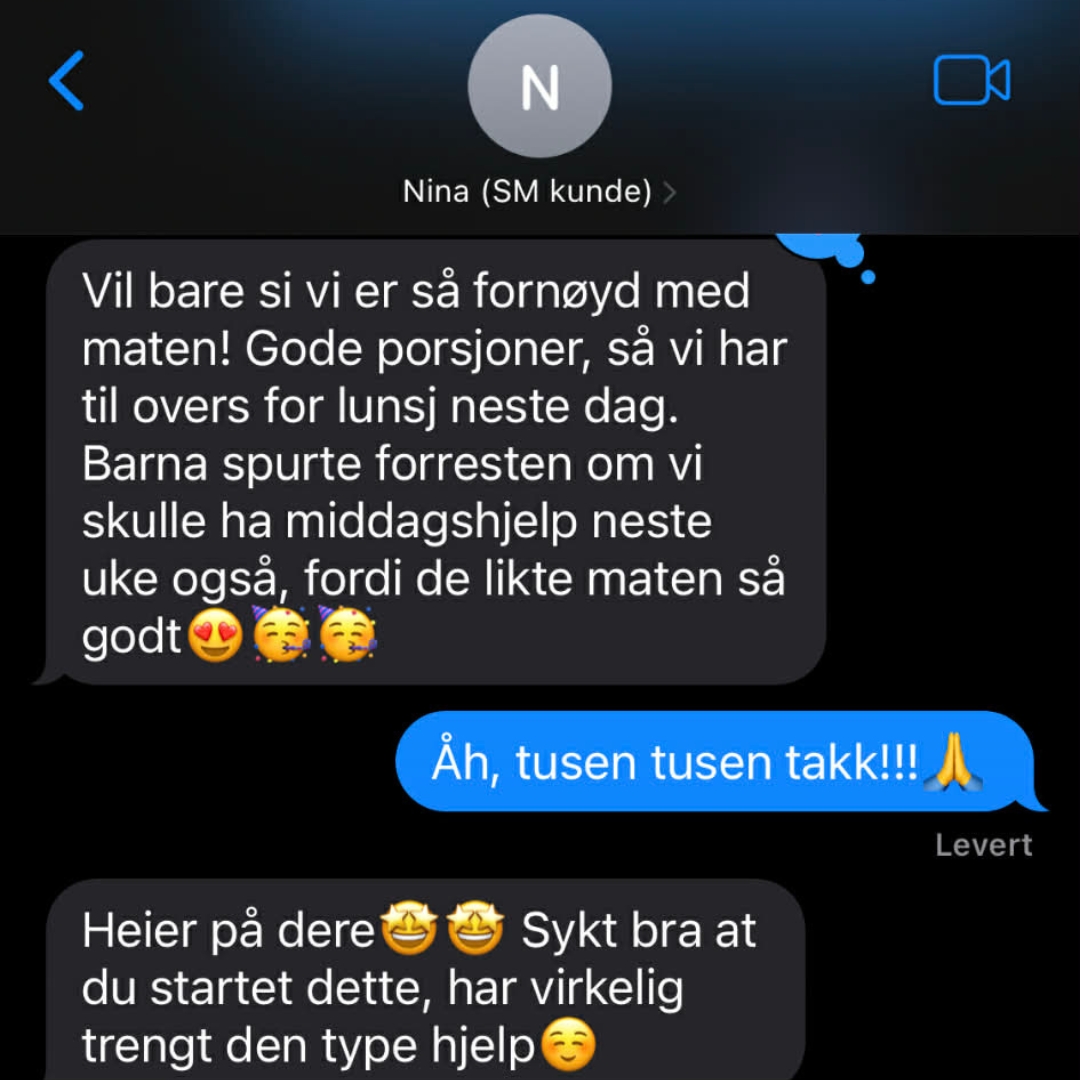 Ferdig preppede middager i bokser på kjøkkenet